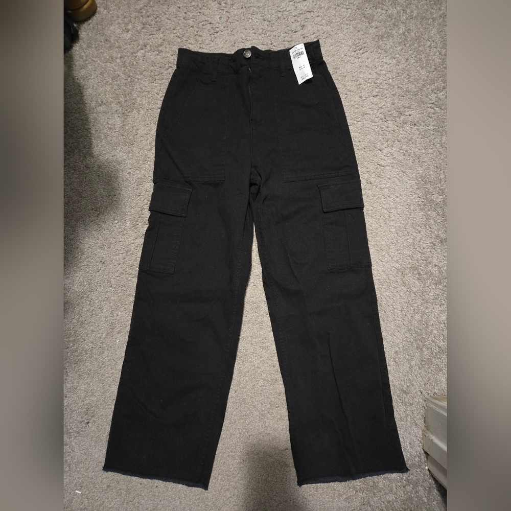 Hollister Womens Dark Cargo Pants